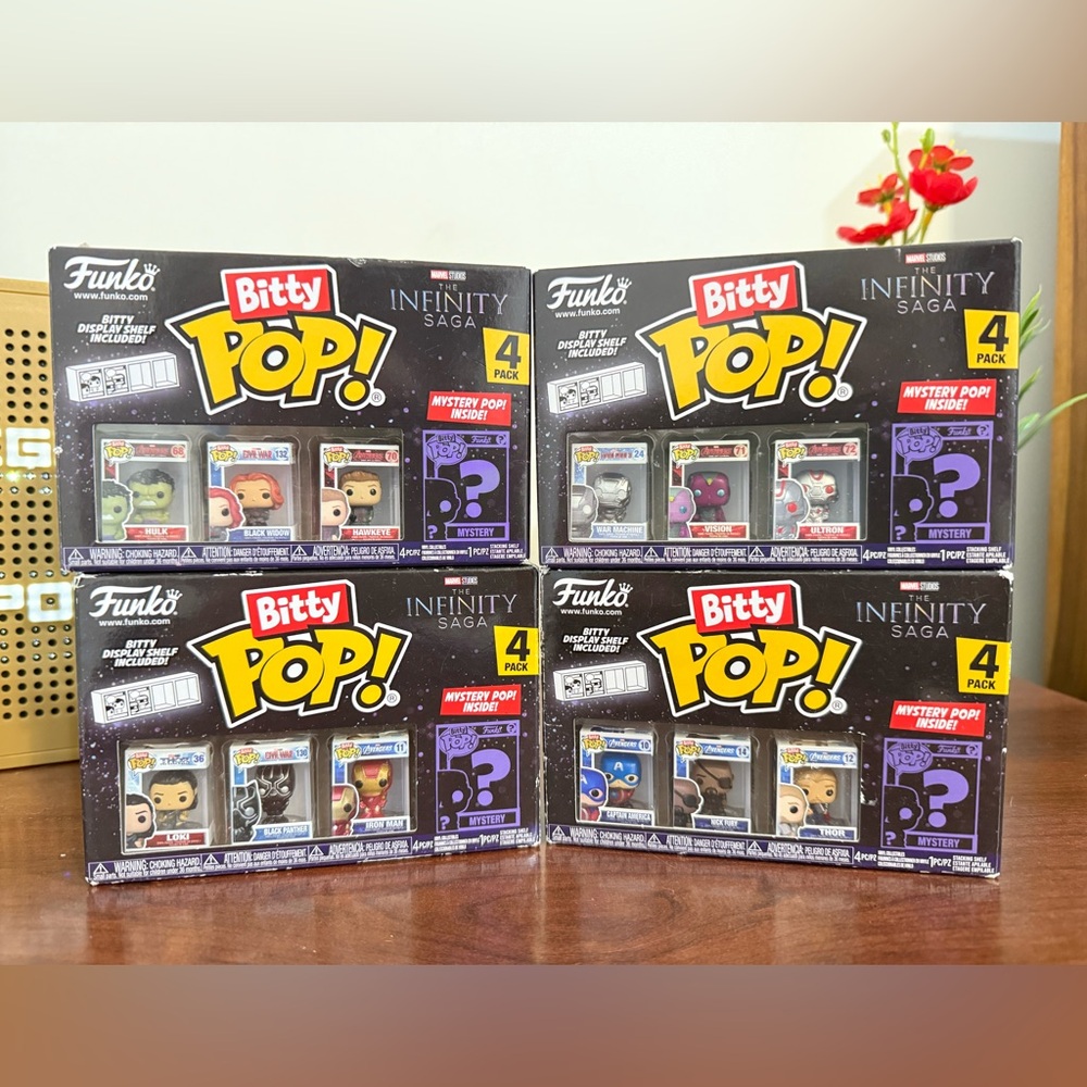 NEW Bitty Pop! Marvel Complete The Infinity Saga 4 sets of 4pack